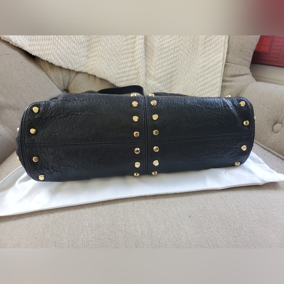 Michael Kors Astor black satchel with gold studs - Picture 8 of 10